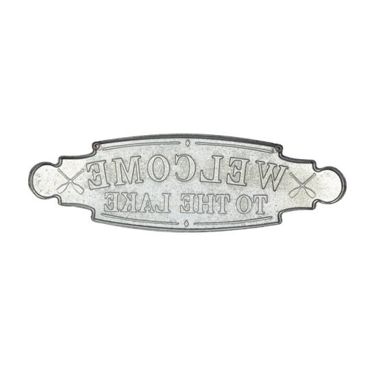 Blue Metal Coastal Sign Wall Décor